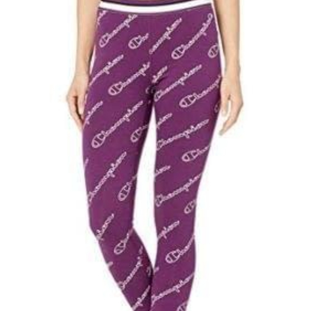 Script Printed Leggings - Picture 2 of 3